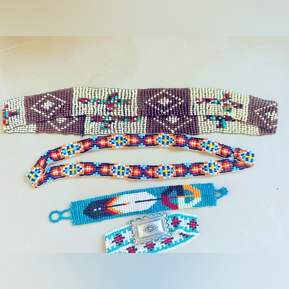 Lot Of Beaded Natives Jewelry